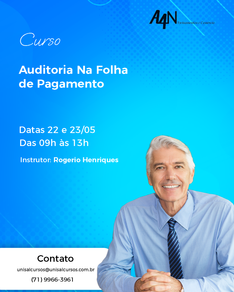 Curso Auditoria Na Folha De Pagamento A N Treinamentos E Com Rcio Unisal Cursos